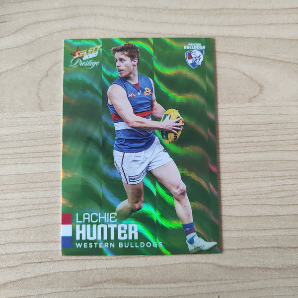 2020 Select Prestige Green Parallel Lachie Hunter Western Bulldogs LOW NUMBER No.007/60