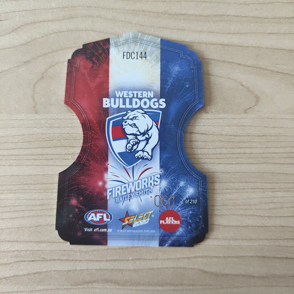 2020 Select Fireworks Bailey Smith Western Bulldogs LOW NUMBER No.001/210