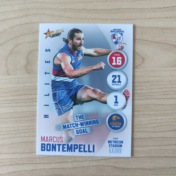 2020 Select Hilites Marcus Bontempelli Western Bulldogs LOW NUMBER No.002/251