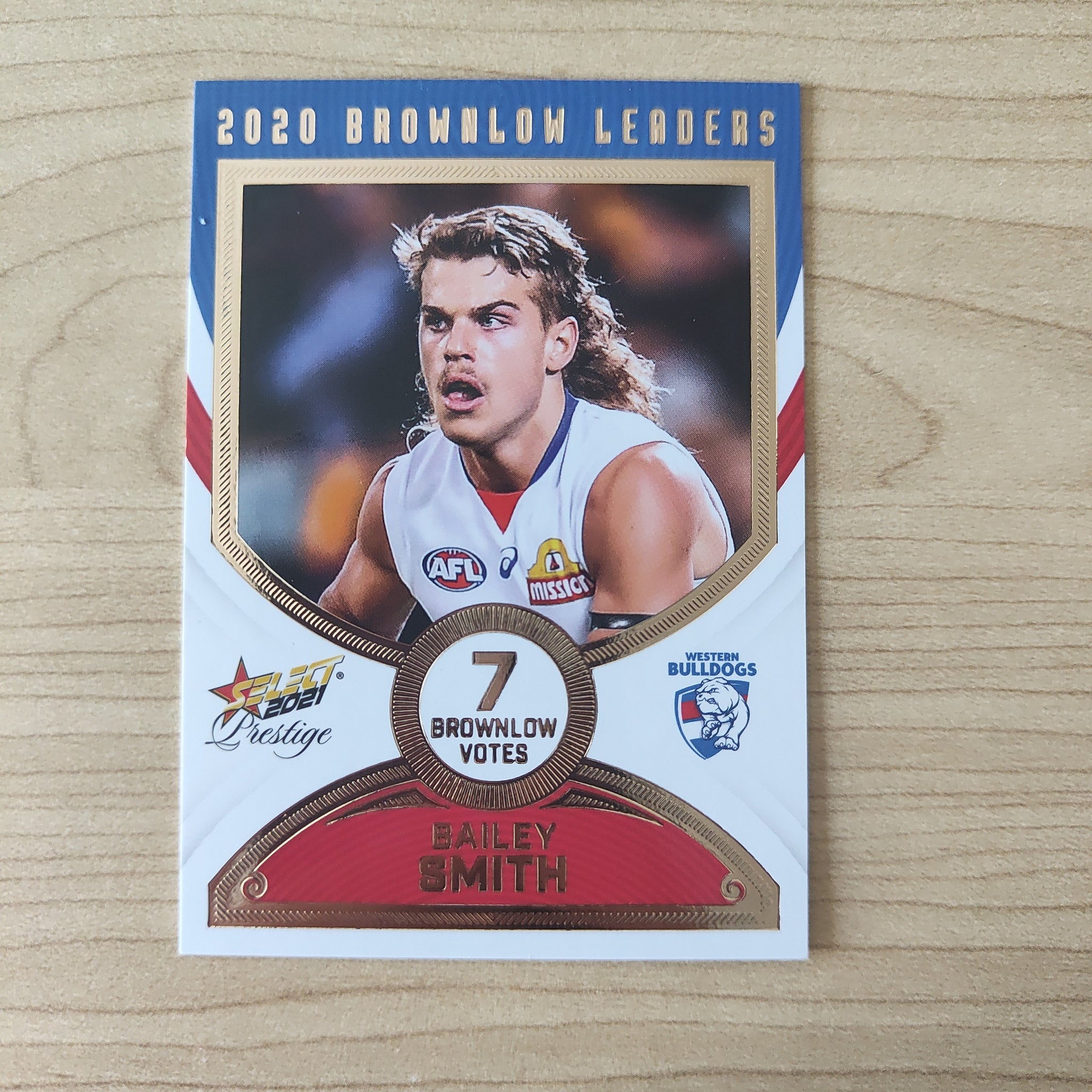2021 Select Prestige Brownlow Leaders Bailey Smith Western Bulldogs LOW NUMBER No.001/80