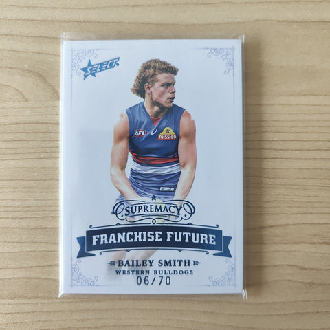 2021 Select Supremacy Franchise Future Bailey Smith Western Bulldogs LOW NUMBER No.06/70