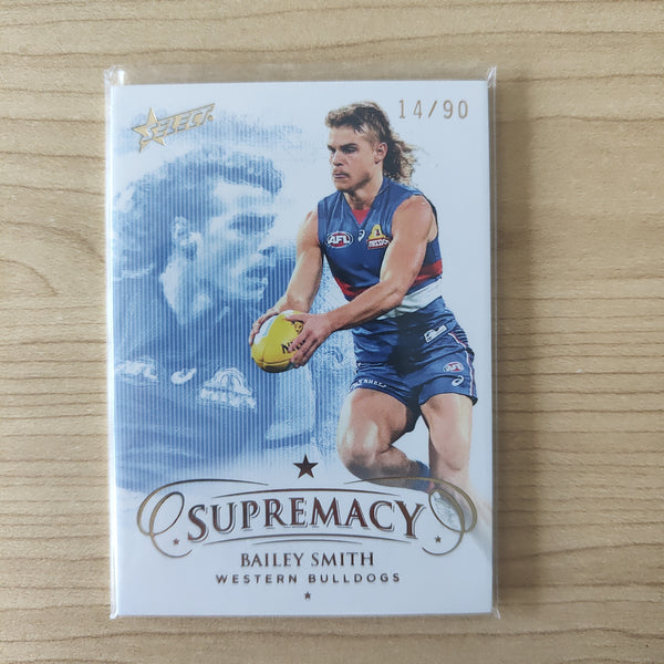 2021 Select Supremacy Base Card Bailey Smith Western Bulldogs No.14/90