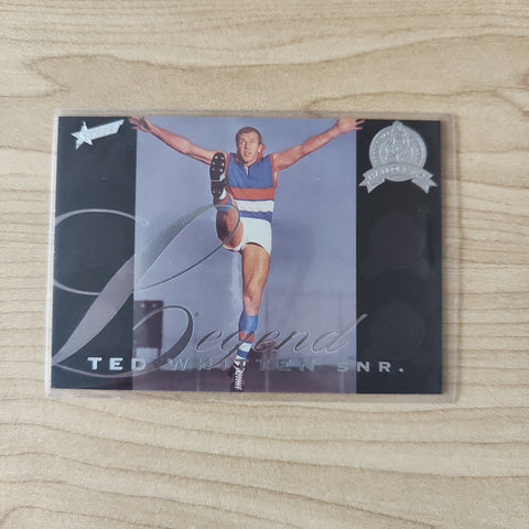 1996 Select AFL Centenary Hall of Fame Legend Platinum Ted Whitten Footscray Western Bulldogs 006