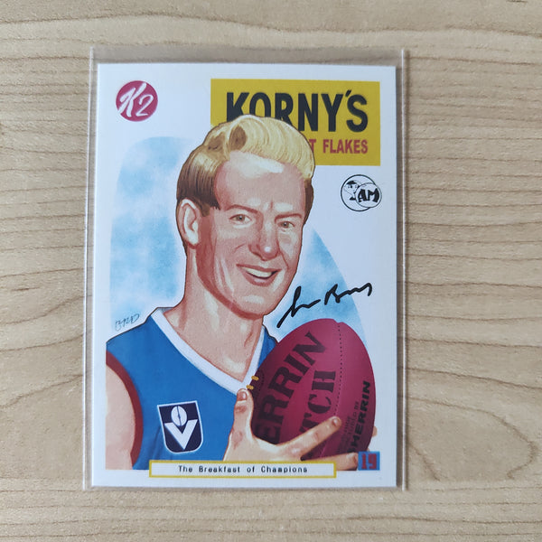 Acheron Mint Studio Hades Korny's Colour Footballers Boxtops II Swap Cards Simon Beasley Footscray Western Bulldogs 09/16
