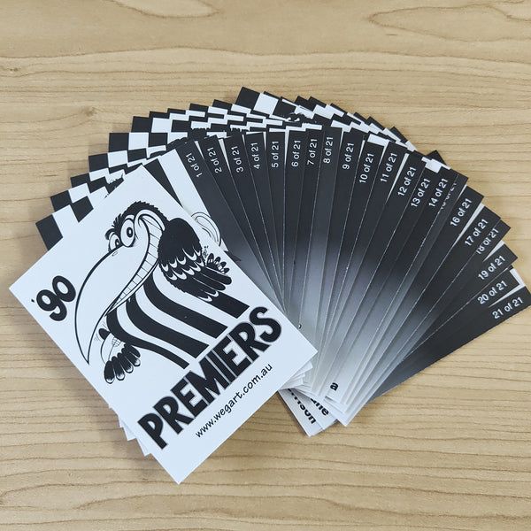 AFL 1990 WEG Art Premiership Card Set Collingwood