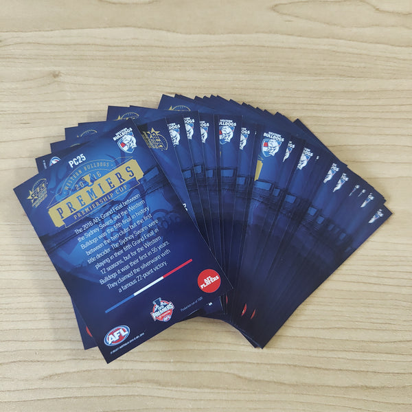 2016 AFL Select Limited Edition Premiership Set Western Bulldogs
