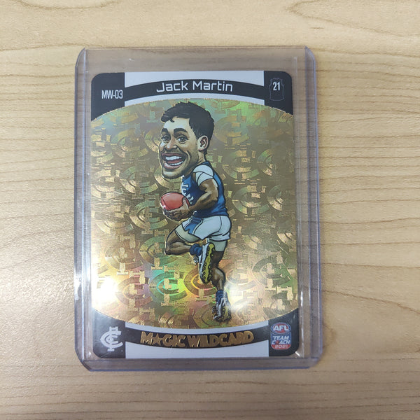 2021 AFL Teamcoach Gold Magic Wildcard MW-03 Jack Martin Carlton
