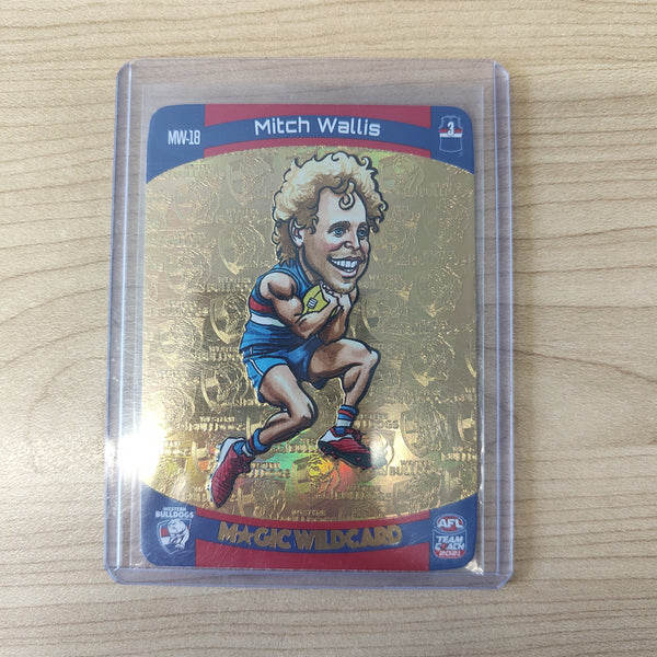 2021 AFL Teamcoach Gold Magic Wildcard MW-18 Mitch Wallis Western Bulldogs
