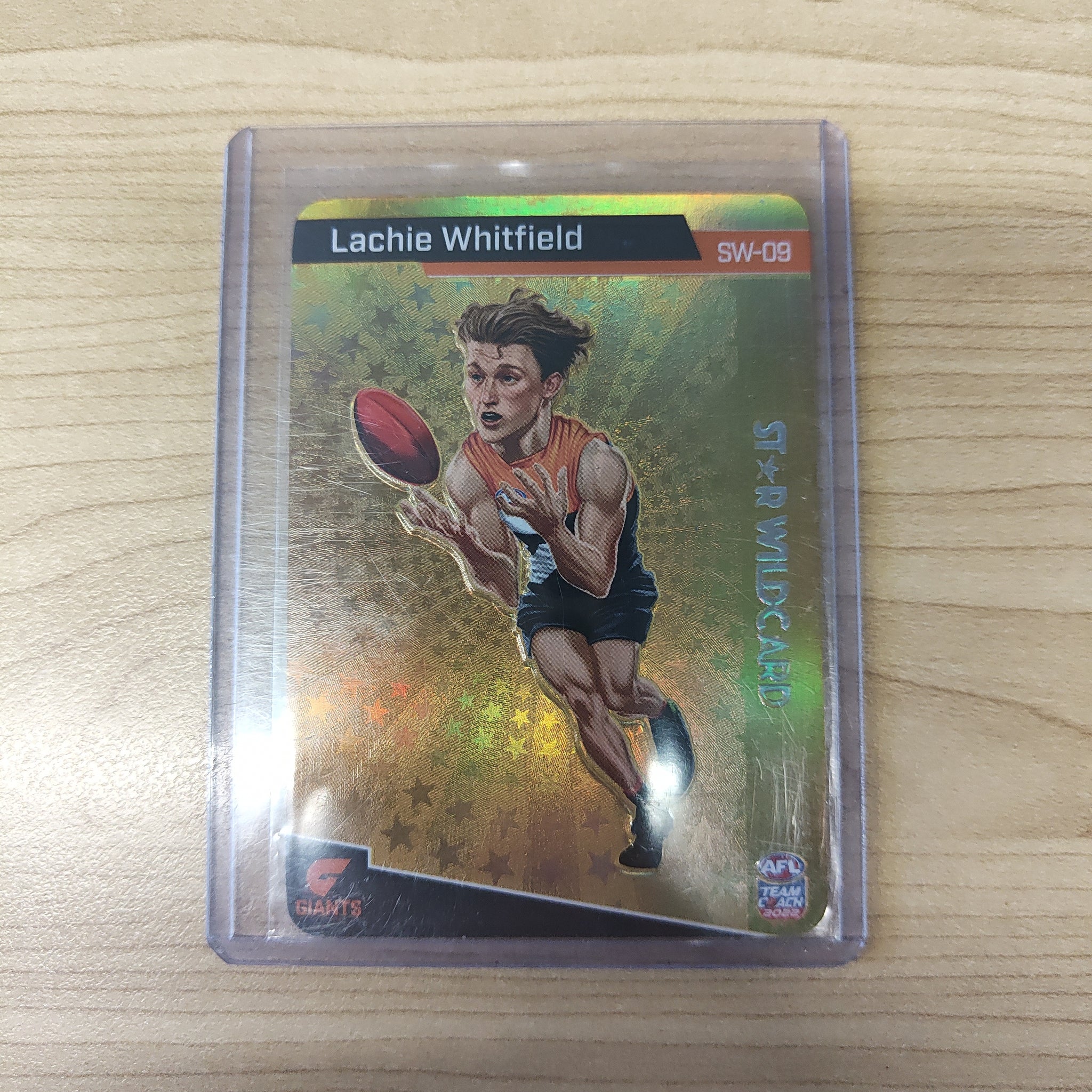2022 AFL Teamcoach Gold Star Wildcard SW-09 Lachie Whitfield GWS