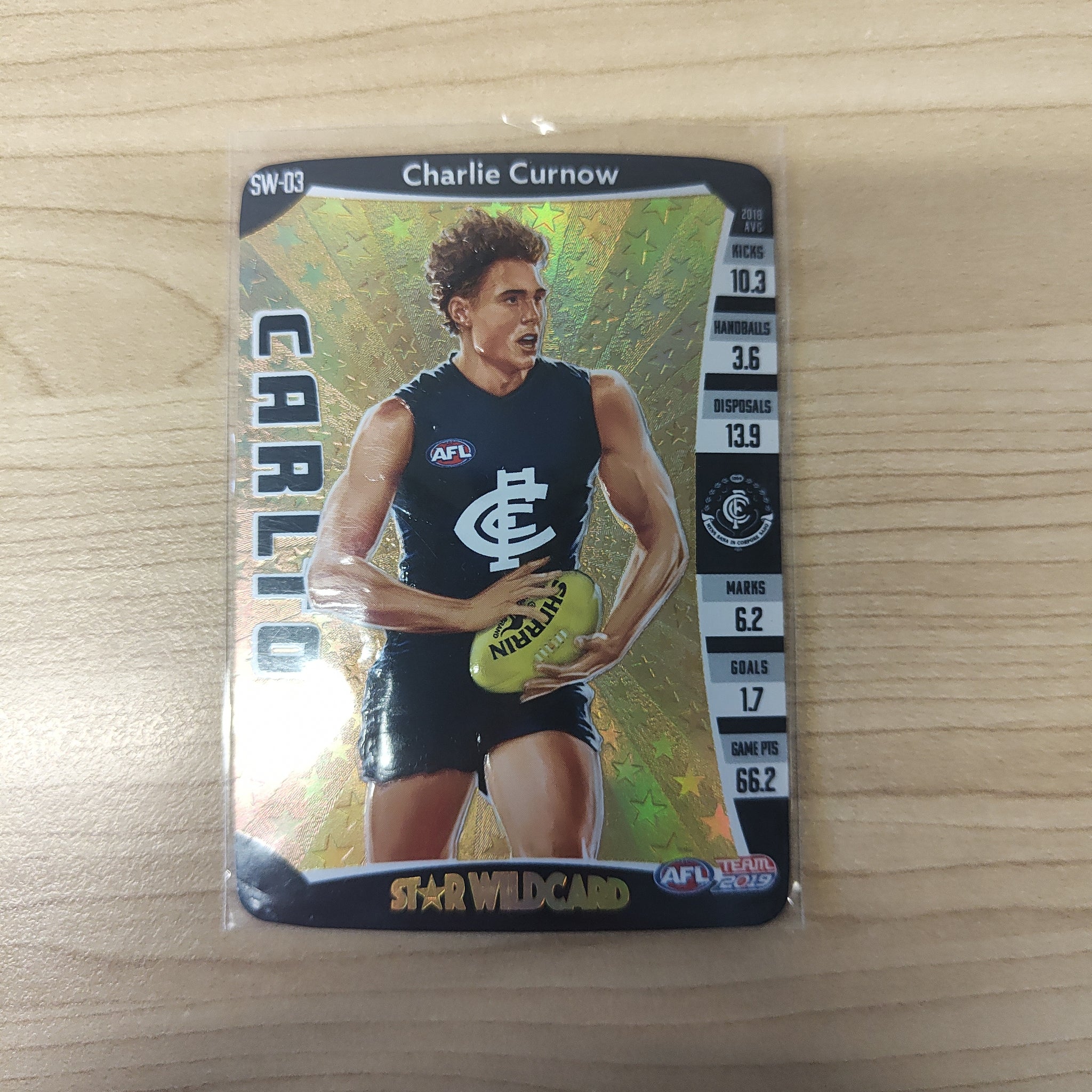 2019 Teamcoach Star Wildcard Charlie Curnow Carlton SW-03