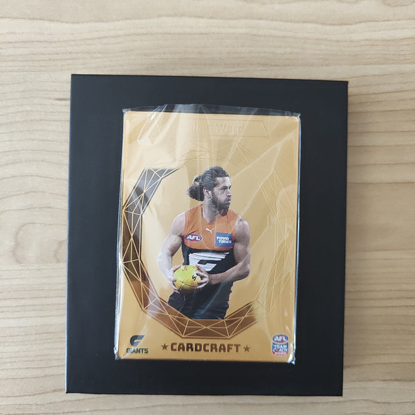 2022 Teamcoach Card Craft Callan Ward GWS Complete Set of 4 Cards + Redeemed 24k Gold Card