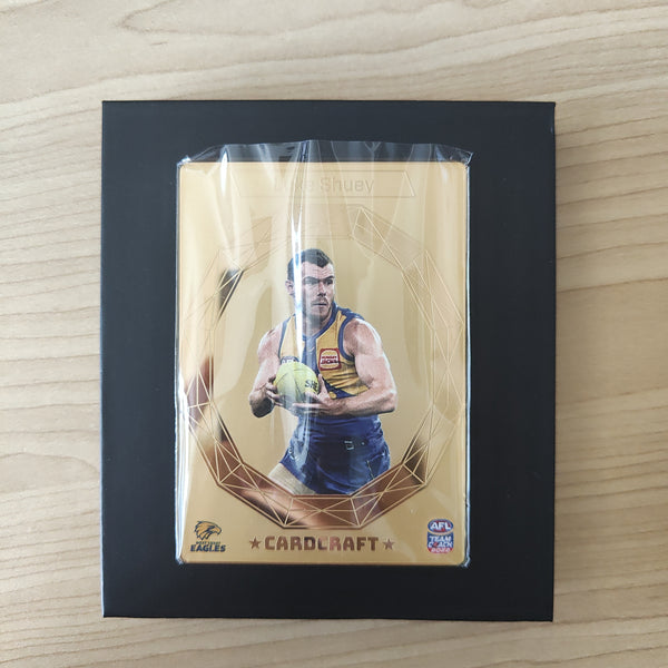 2022 Teamcoach Card Craft Luke Shuey West Coast Complete Set of 4 Cards + Redeemed 24k Gold Card