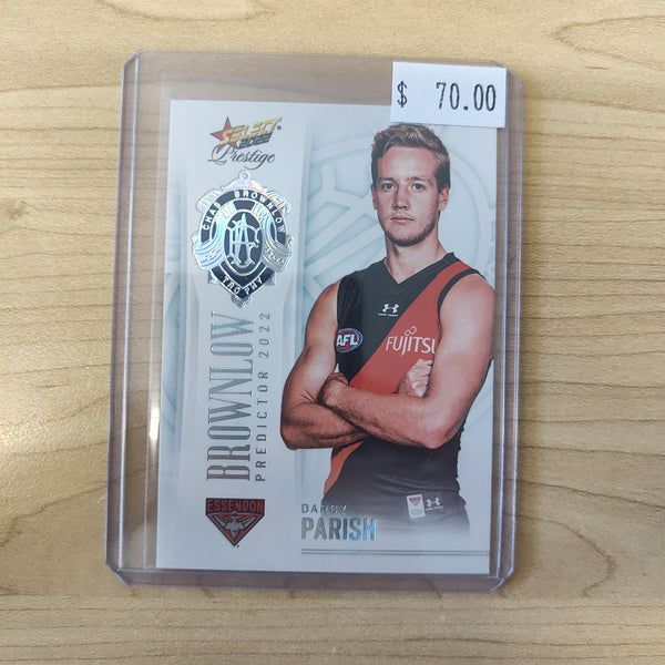 2022 Select Prestige Platinum Brownlow Predictor Darcy Parish Essendon 13/60