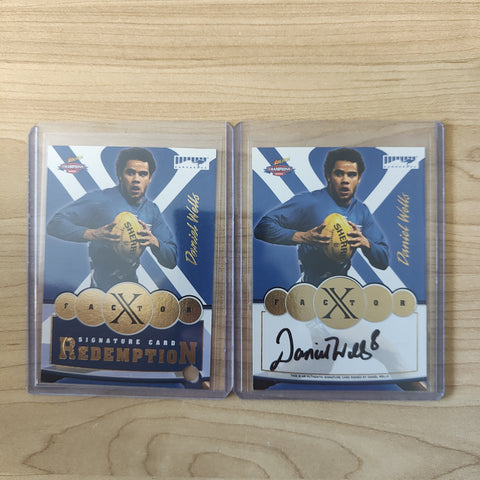 2006 Select Champions X Factor Signature Redemption Daniel Wells North Melbourne 242/500