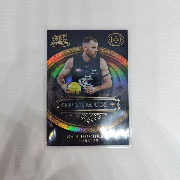 2022 AFL Select Optimum Plus Parallel Sam Docherty Carlton No.76/115