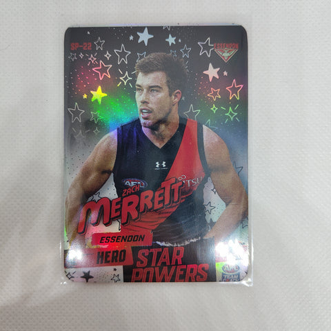 2022 Teamcoach Hero Star Powers Zach Merrett Essendon SP-22 MISCUT