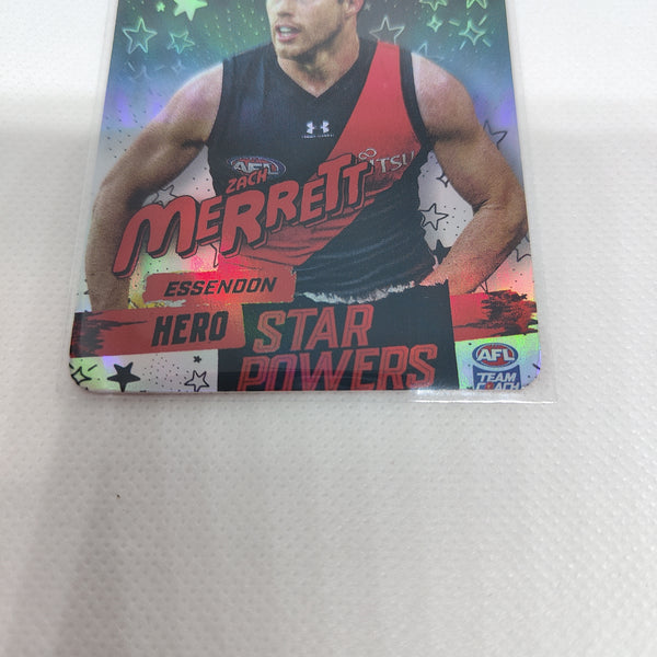 2022 Teamcoach Hero Star Powers Zach Merrett Essendon SP-22 MISCUT