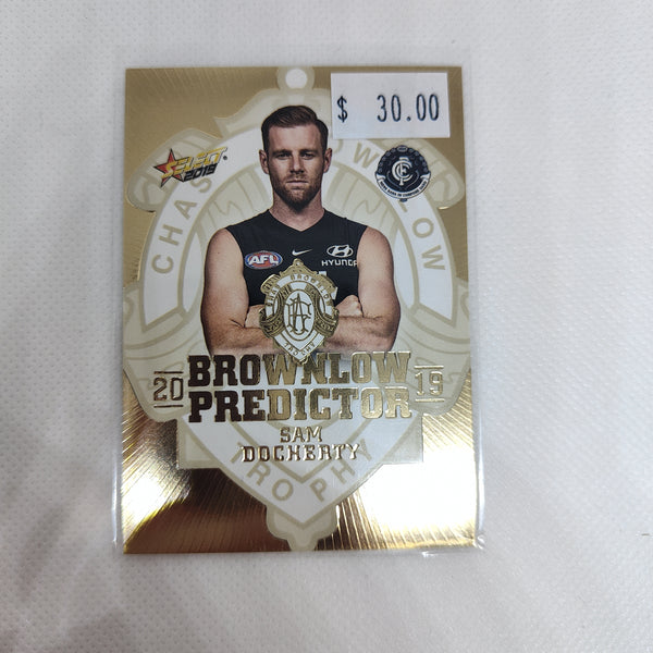 2019 Select Gold Brownlow Predictor Sam Docherty Carlton