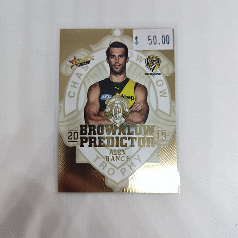 2019 Select Gold Brownlow Predictor Alex Rance Richmond
