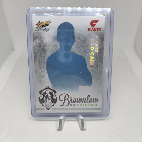 2020 AFL Select Prestige Platinum Brownlow Predictor GWS LOW NUMBER 008/60