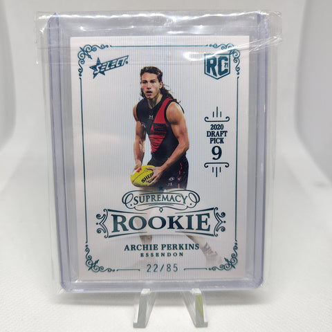 2021 Select Supremacy Rookie Archie Perkins Essendon No.22/85