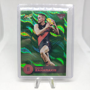 2021 AFL Select Prestige Green Parallel David Zaharakis Essendon JUMPER NUMBER 11/60