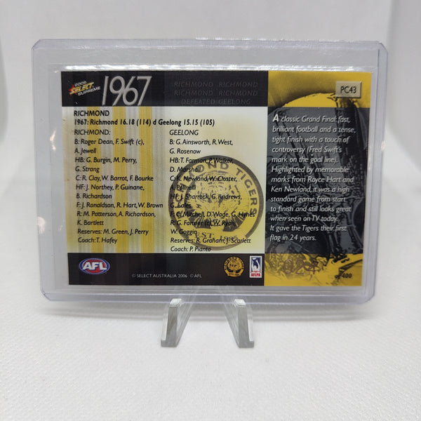2006 Select Supreme 1967 Premiers Richmond No.24/400