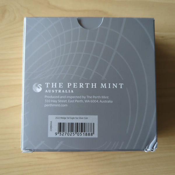 2022 Perth Mint 5oz Wedge-Tailed Eagle Silver Ultra High Relief