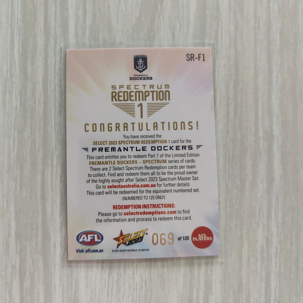 2023 Select Footy Stars Spectrum Redemption 1 Fremantle 069/125