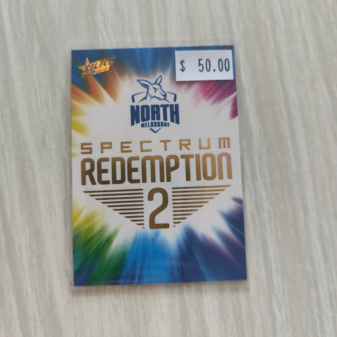2023 Select Footy Stars Spectrum Redemption 2 North Melbourne 103/125
