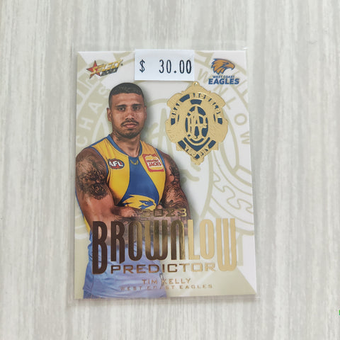 2023 Select Footy Stars Gold Brownlow Predictor Tim Kelly West Coast 140/260