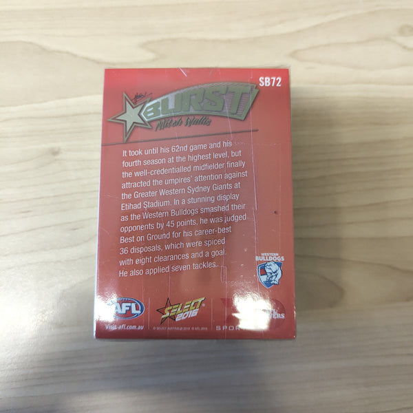 2016 Select Orange Star Burst Complete Set of 72 Cards