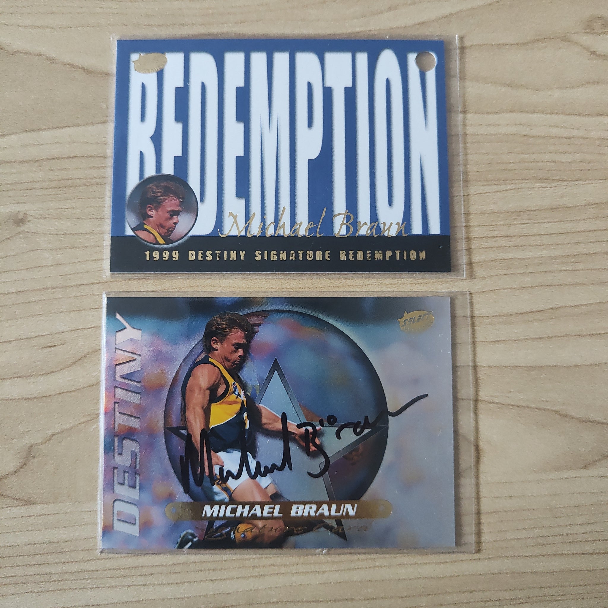 1999 Select Destiny Signature Redemption Michael Braun West Coast No.162/280