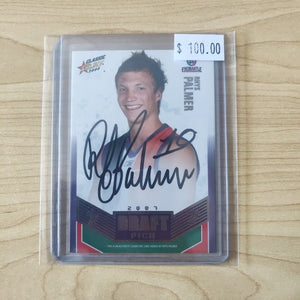 2008 Select Classic Draft Pick Platinum Signature Card Rhys Palmer Fremantle 022/100