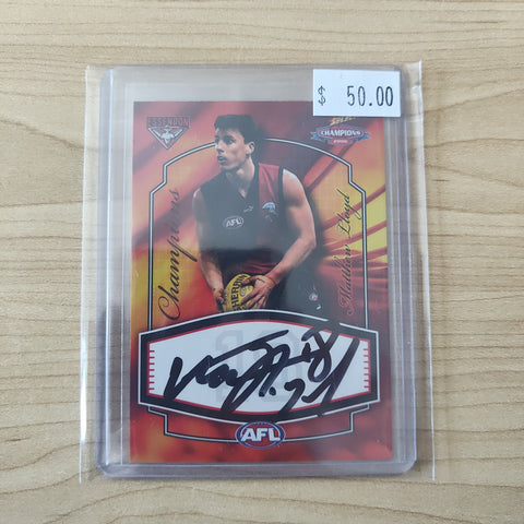 2006 AFL Select Champions Signature Matthew Lloyd Essendon