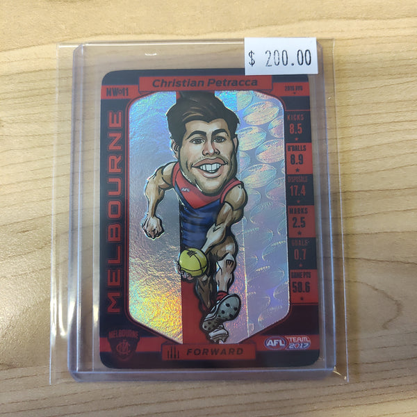 2017 Teamcoach Magic Wildcard Christian Petracca Melbourne PRINTING ERROR MW-11