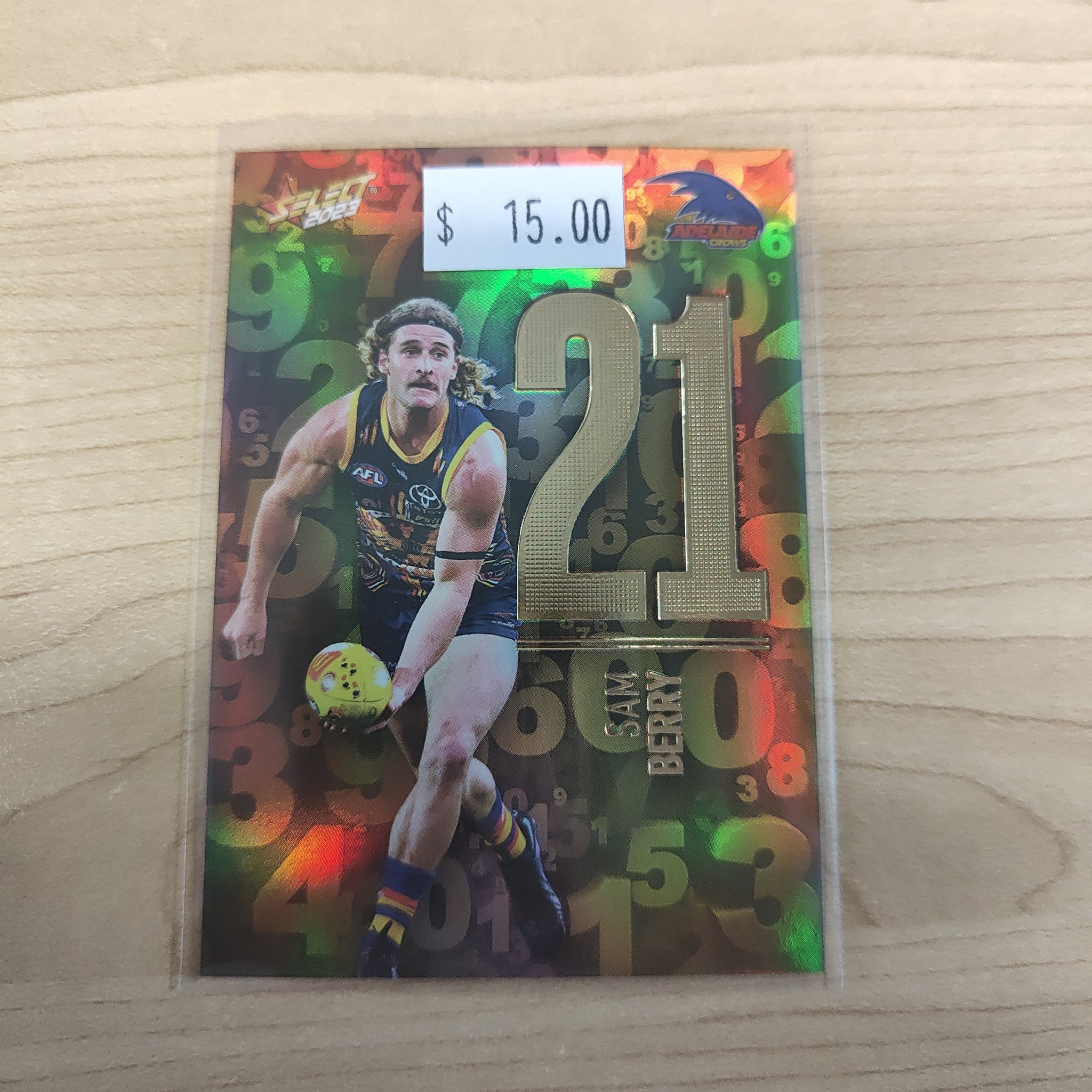2023 Select Footy Stars Numbers Sam Berry Adelaide 195/255