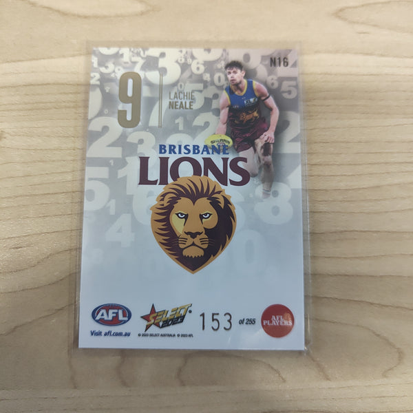 2023 Select Footy Stars Numbers Lachie Neale Brisbane 153/255