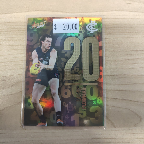 2023 Select Footy Stars Numbers Lachie Plowman Carlton 014/255
