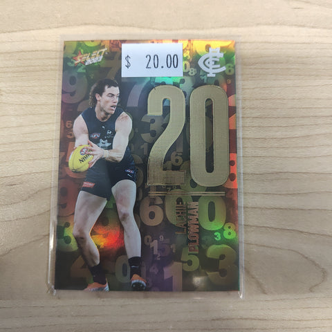 2023 Select Footy Stars Numbers Lachie Plowman Carlton 014/255