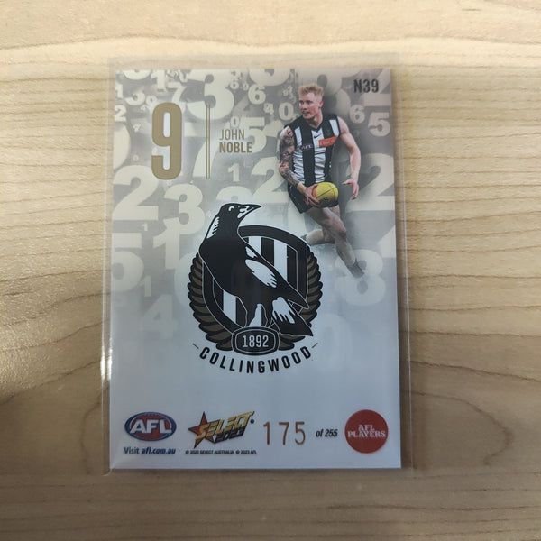 2023 Select Footy Stars Numbers John Noble Collingwood 175/255