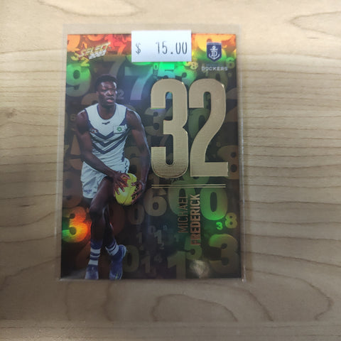 2023 Select Footy Stars Numbers Michael Frederick Fremantle 077/255