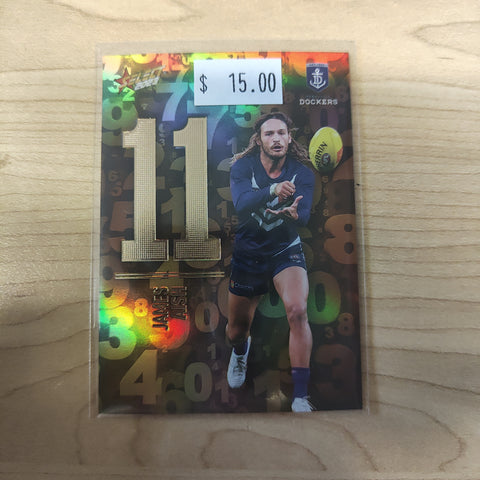 2023 Select Footy Stars Numbers James Aish Fremantle 161/255