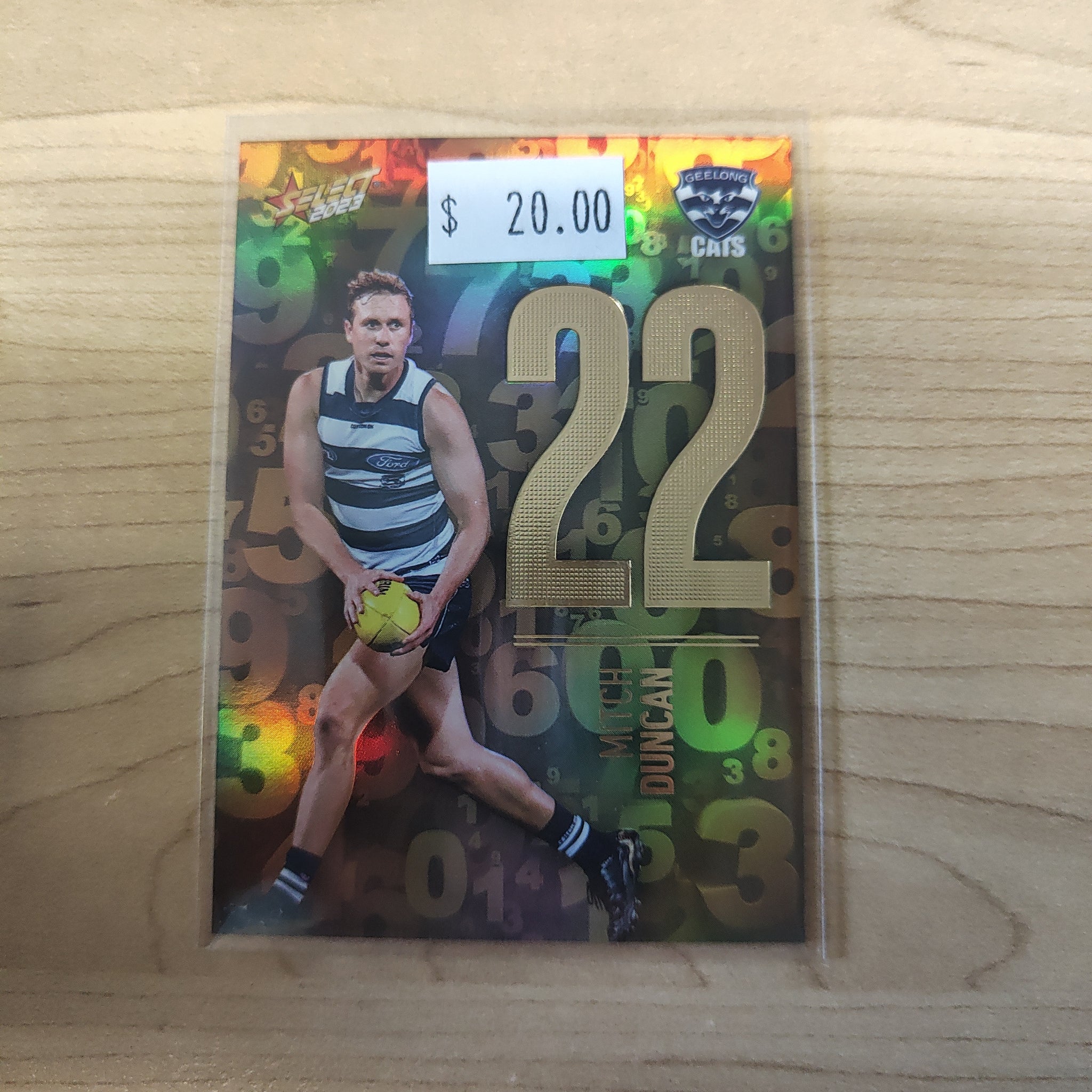 2023 Select Footy Stars Numbers Mitch Duncan Geelong 221/255