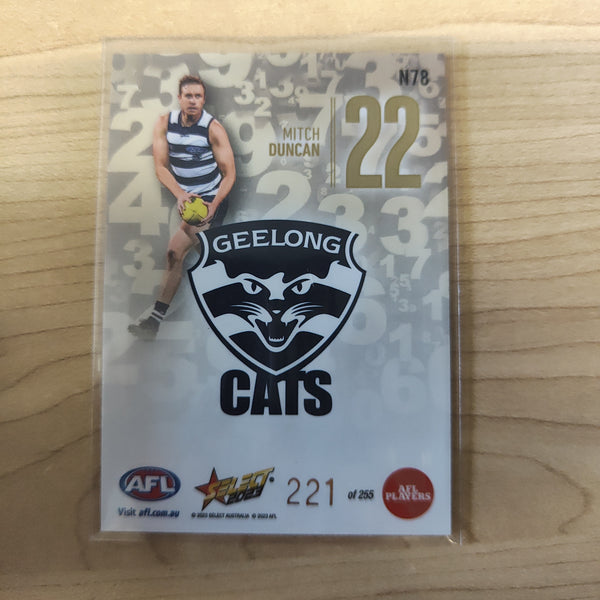 2023 Select Footy Stars Numbers Mitch Duncan Geelong 221/255