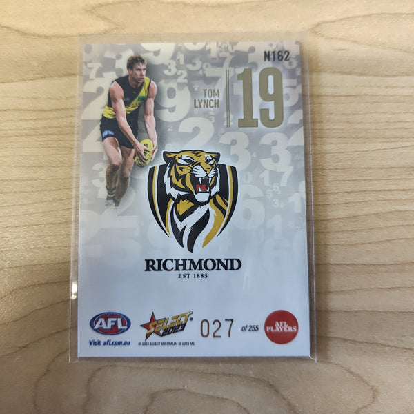 2023 Select Footy Stars Numbers Tom Lynch Richmond 027/255