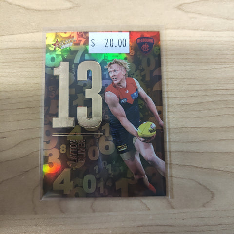 2023 Select Footy Stars Numbers Clayton Oliver Melbourne 020/255