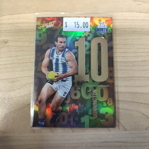 2023 Select Footy Stars Numbers Ben Cunnington North Melbourne 161/255