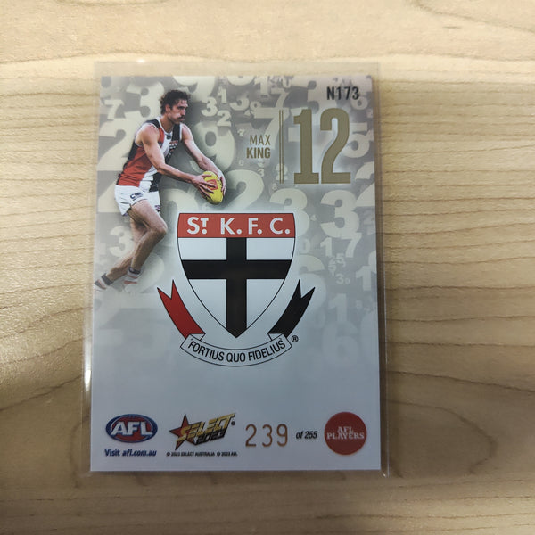 2023 Select Footy Stars Numbers Max King St Kilda 239/255