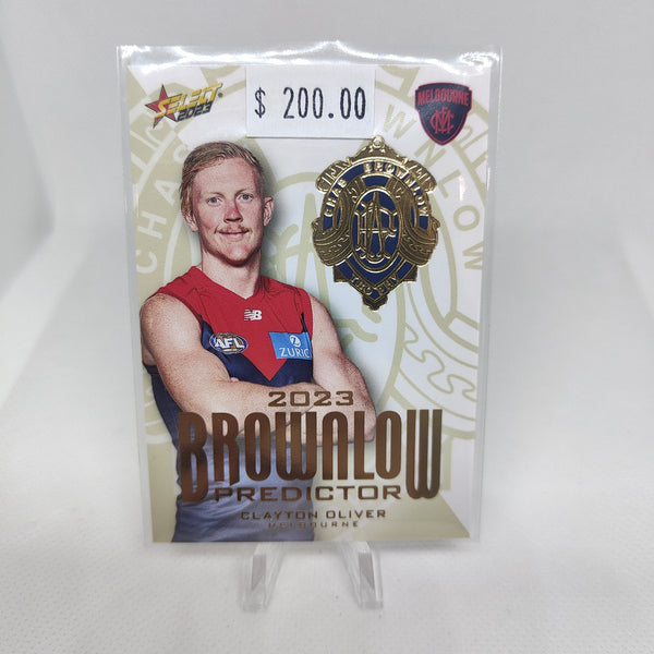 2023 Select Footy Stars Gold Brownlow Predictor Clayton Oliver Melbourne 234/260